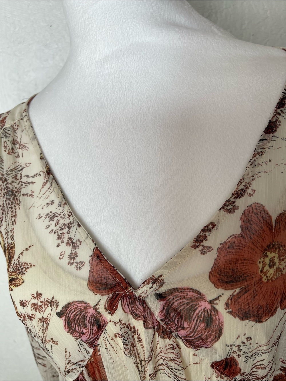 Boho Floral Maxi Dress Bell Sleeve Tiered
Cottagecore Fall Festival Sm oversized - Picture 5 of 14